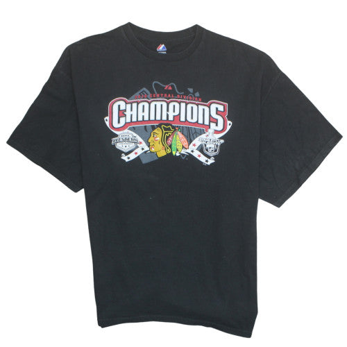 Majestic Men's Black 2XL 2010 Champions Sports Graphic T-Shirt