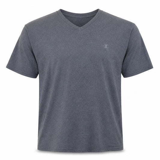 Champion Men's Grey 2XL V-Neck Short Sleeve T-Shirt