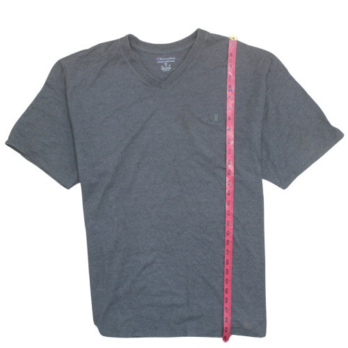Champion Men's Grey 2XL V-Neck Short Sleeve T-Shirt