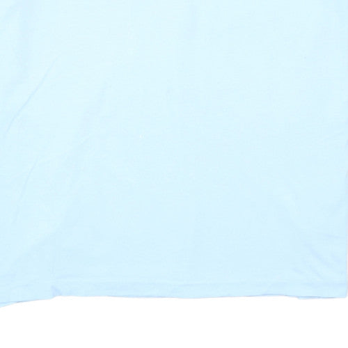 Ralph Lauren Men's Blue V-Neck Short Sleeve Cotton T-Shirt M