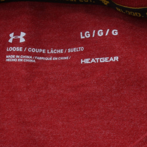 Under Armour Men’s Red 'Respect' HeatGear T-Shirt Size L