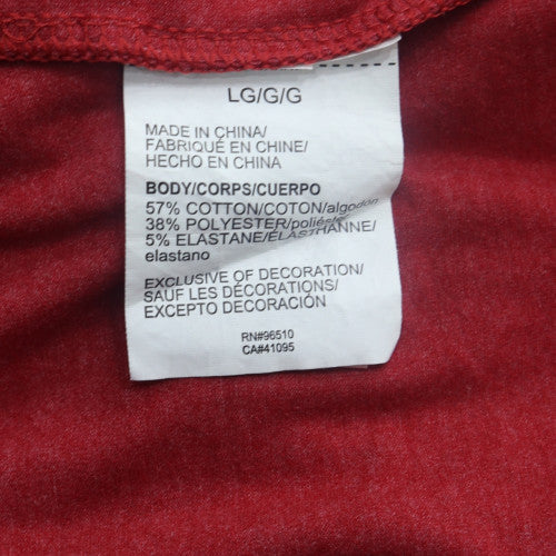 Under Armour Men’s Red 'Respect' HeatGear T-Shirt Size L