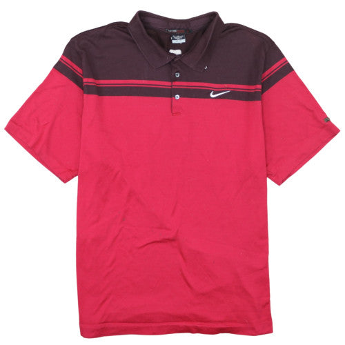 Nike Tiger Woods Men’s Red & Maroon Dri-Fit Polo Shirt XL