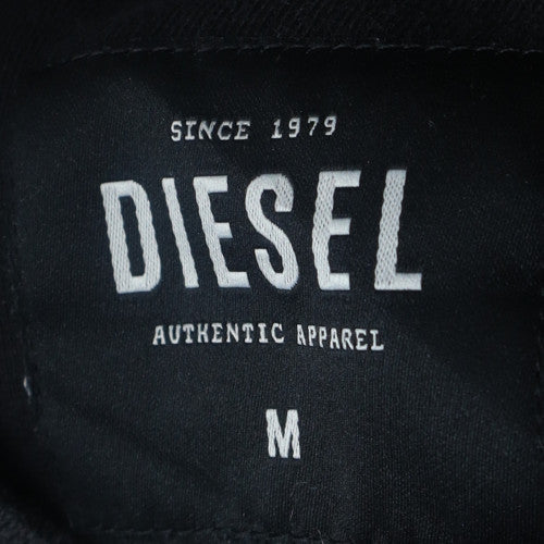 Diesel Mens Black Medium Crew Neck Pullover Sweatshirt