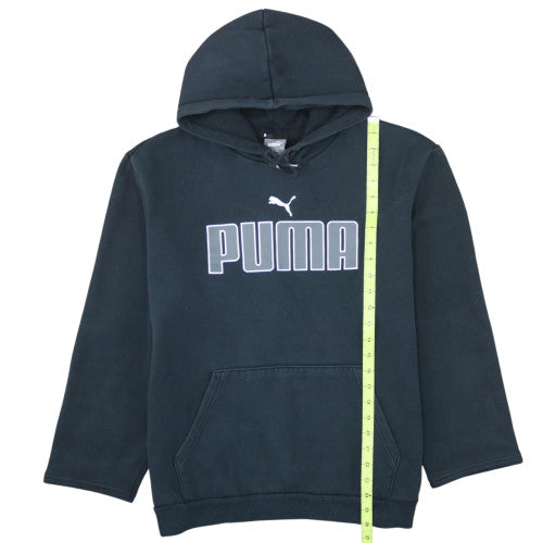 Puma Men's Black XL Pullover Hoodie Fleece Logo Sweatshirt