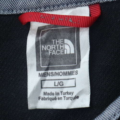 The North Face Men's Black Cotton Polo Shirt Size L