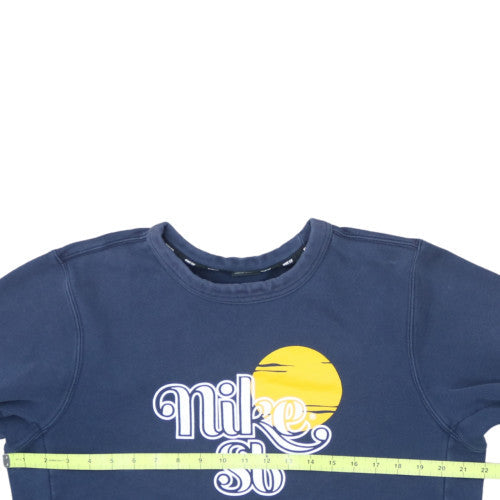 Nike SB Men's Blue Crew Neck Graphic Print Sweatshirt M