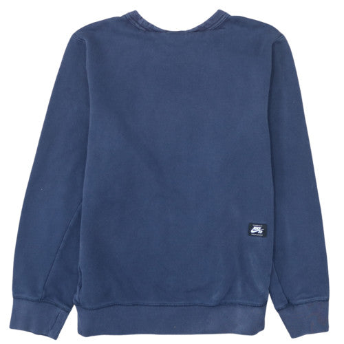 Nike SB Men's Blue Crew Neck Graphic Print Sweatshirt M