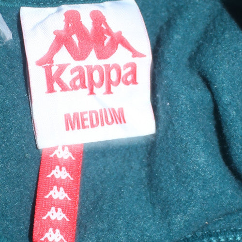 Kappa Men's Green Crew Neck Sweatshirt Medium Pullover Logo Sportswear