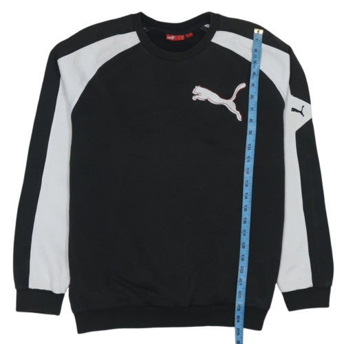 Puma Men's Black 2XL Crew Neck Pullover Sweatshirt with Logo
