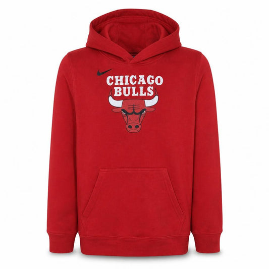 Nike Boys Red Chicago Bulls Pullover Hoodie XL 18/20 NBA Fleece