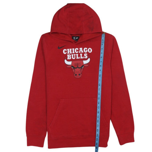 Nike Boys Red Chicago Bulls Pullover Hoodie XL 18/20 NBA Fleece