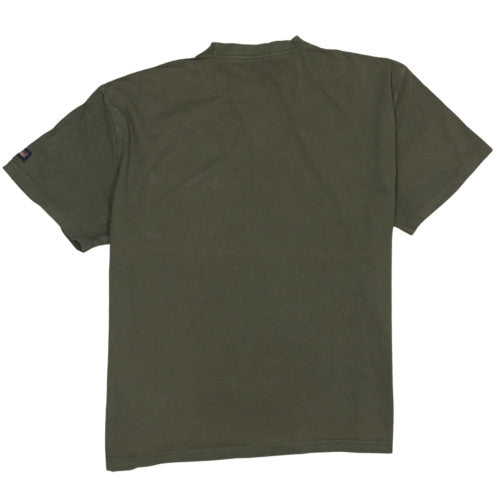 Dickies Men's 2XL Olive Green Crew Neck Cotton T-Shirt with Chest Pocket