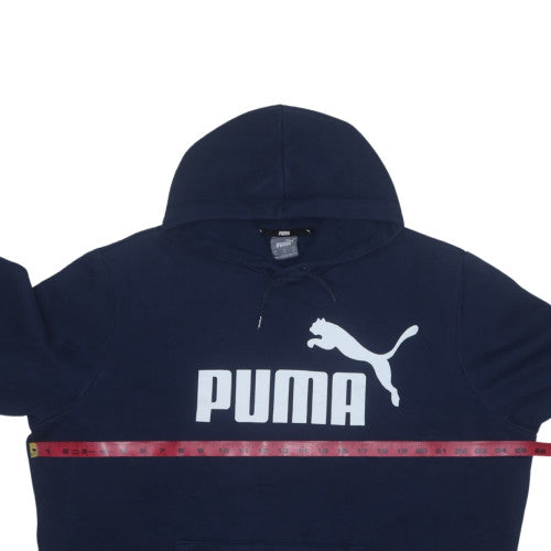 Puma Men's Blue XL Pullover Hoodie Fleece Sports Sweatshirt