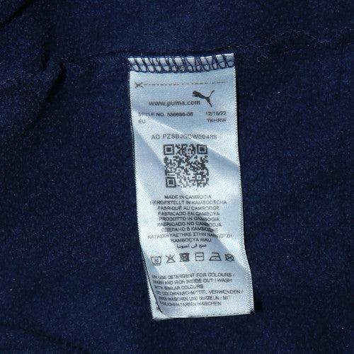 Puma Men's Blue XL Pullover Hoodie Fleece Sports Sweatshirt