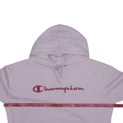 Champion Womens Pink Pullover Hoodie XXL Embroidered Logo Casual