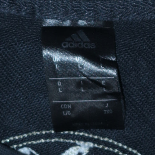 Adidas Men's Black Crew Neck Pullover Sweatshirt Size L
