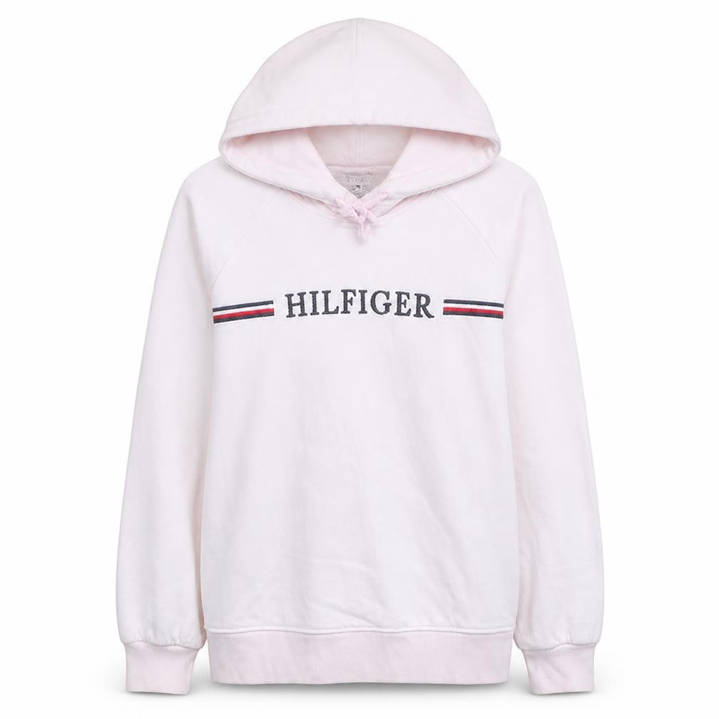Tommy Hilfiger Womens Light Pink Pullover Hoodie Small
