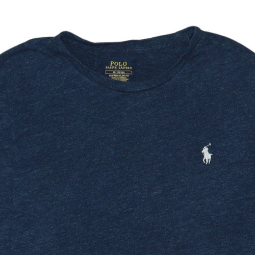 Polo Ralph Lauren Men's Blue Long Sleeve Crew Neck Cotton T-Shirt M