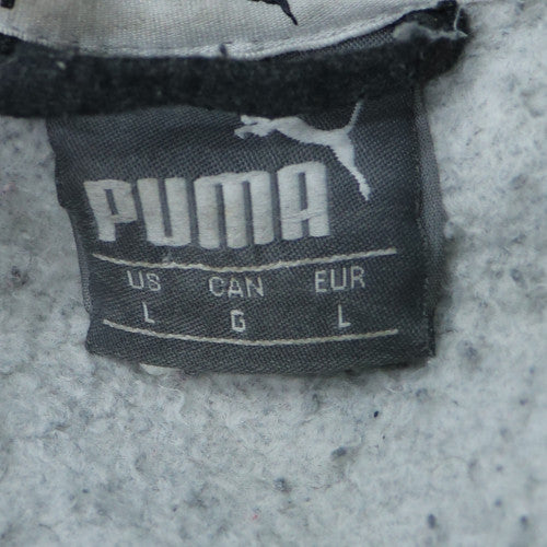 Puma Men's Black Full Zip Hoodie L Fleece Sportswear
