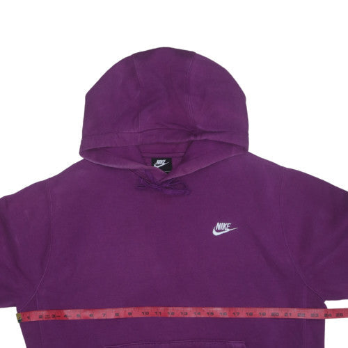 Nike Womens Purple Pullover Hoodie L Cotton Blend Casual Sweatshirt