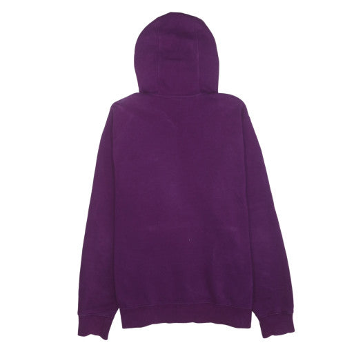 Nike Womens Purple Pullover Hoodie L Cotton Blend Casual Sweatshirt