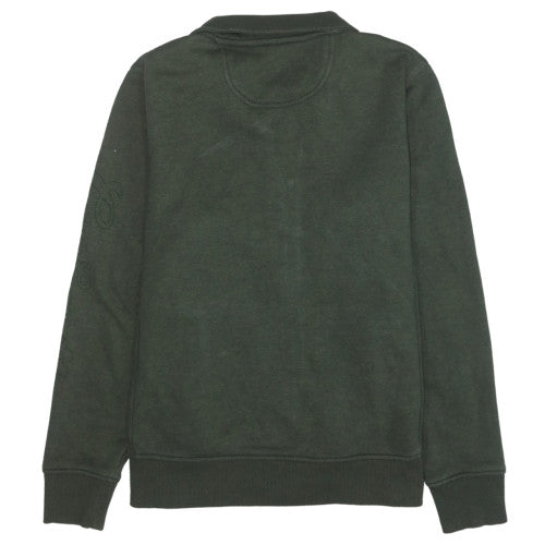 Carhartt Men Green XL Full Zip Sweatshirt Fleece High Neck