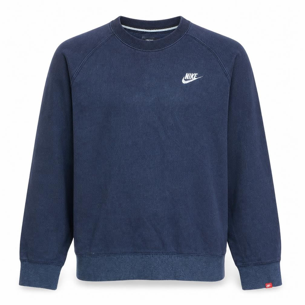 Nike Men's Navy Blue Crew Neck Sweatshirt M Cotton Blend