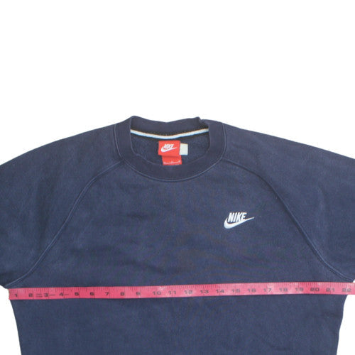 Nike Men's Navy Blue Crew Neck Sweatshirt M Cotton Blend