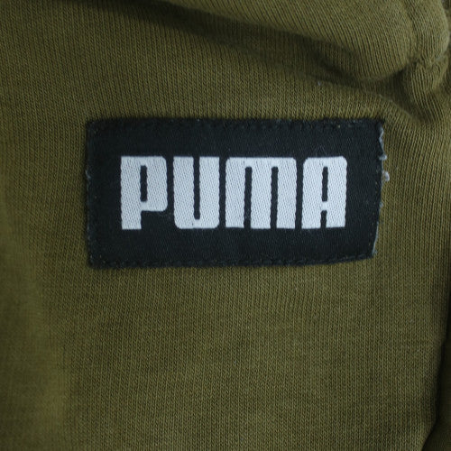 Puma Men's Green XL Jogger Sweatpants with Drawstring Waist