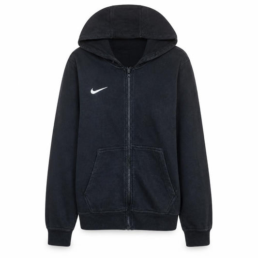 Nike Women's Black Full Zip Hoodie Medium Cotton Blend