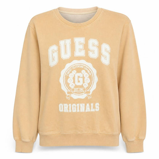 Guess Originals Womens Beige Crew Neck Pullover Sweatshirt XL