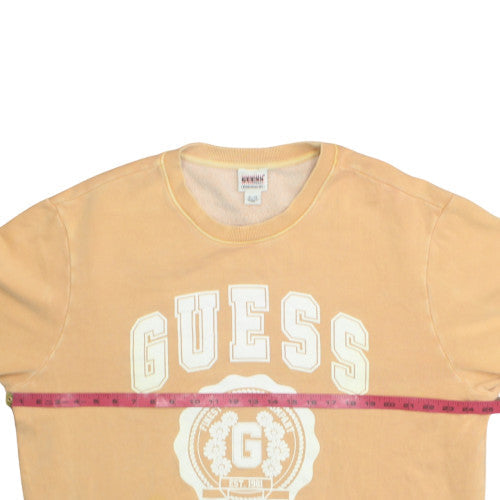 Guess Originals Womens Beige Crew Neck Pullover Sweatshirt XL