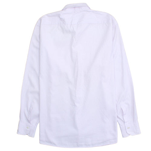 Hugo Boss Men's White Regular Fit Long Sleeve Button-Up Shirt Size 17