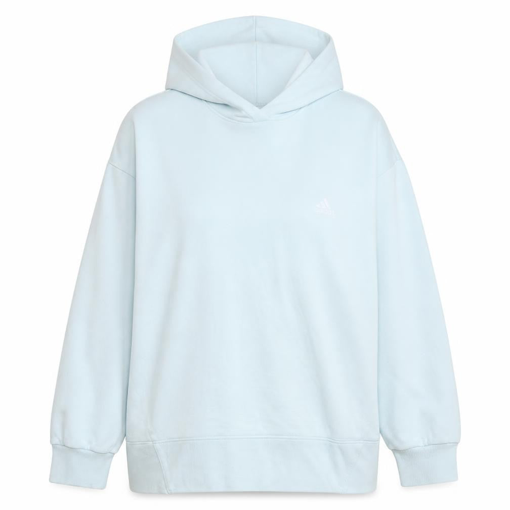 Adidas Womens Blue 3XL Pullover Hoodie Cotton Blend
