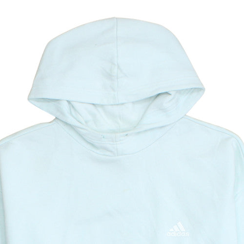 Adidas Womens Blue 3XL Pullover Hoodie Cotton Blend
