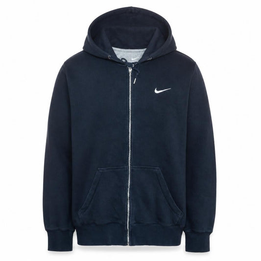 Nike Men's Blue Full Zip Hoodie L Fleece Sportswear Sweatshirt