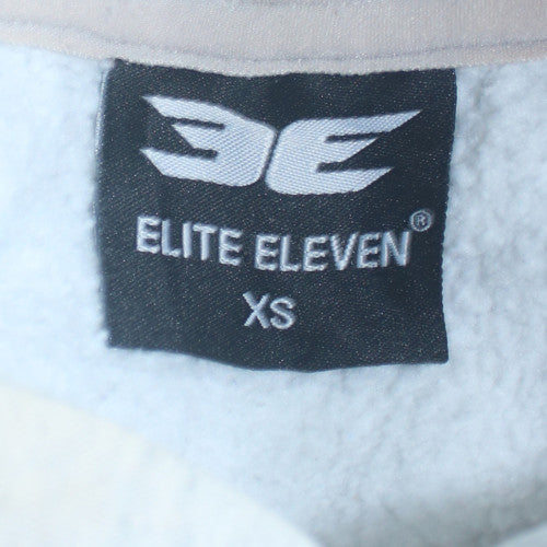 Elite Eleven Womens Grey XS Pullover Hoodie Cotton Blend Casual