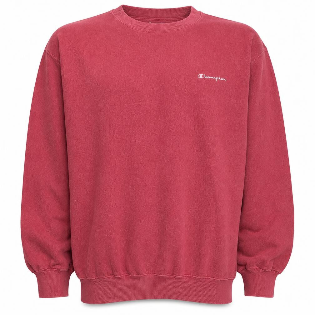 Champion Men's Red 2XL Pullover Fleece Sweatshirt Logo Crew Neck