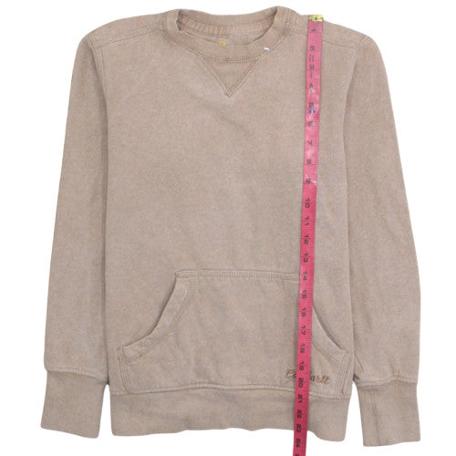 Carhartt Womens Beige Pullover Sweatshirt XS Cotton Blend Casual