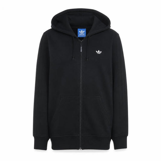 Adidas Men's Black Full Zip Hoodie Size M Regular Fit Sportswear
