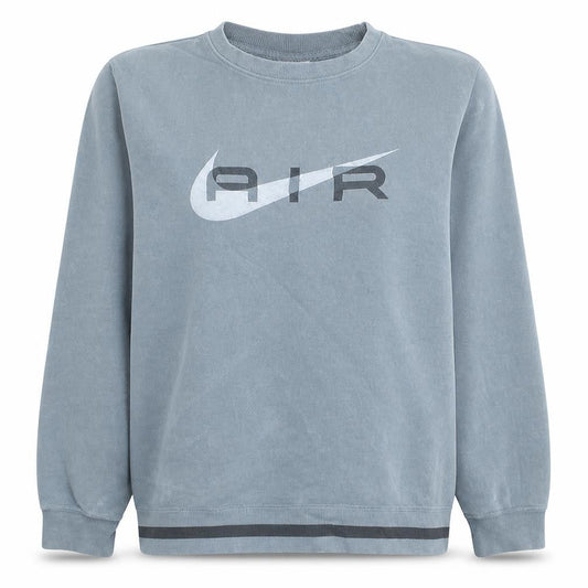 Nike Women’s Grey Air Logo Pullover Sweatshirt M Cotton Blend