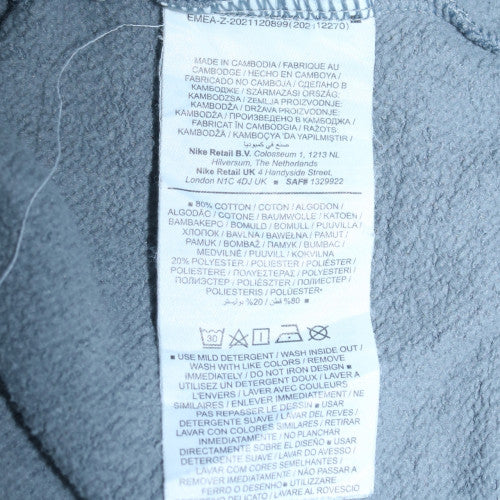 Nike Women’s Grey Air Logo Pullover Sweatshirt M Cotton Blend