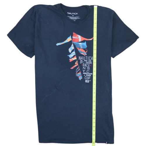 Nautica Men's Navy Blue XL Graphic Cotton Crew Neck T-Shirt