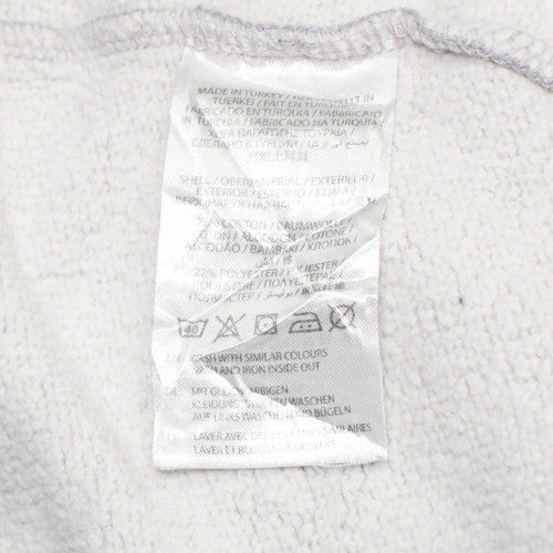 GANT Men’s Grey Pullover Hoodie L Regular Fit Embroidered USA Logo