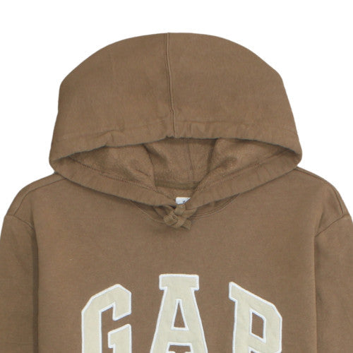 GAP Womens Brown Pullover Hoodie Large Cotton Blend Casual