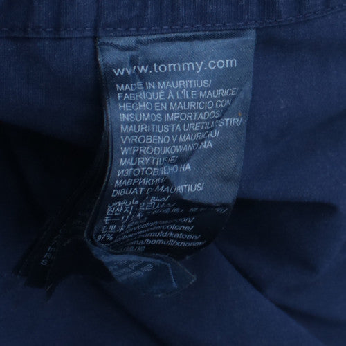 Tommy Jeans Men's Blue Slim Fit Long Sleeve Button-Up Shirt Size S