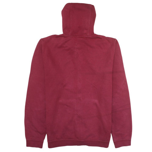 Nike Mens Red Full Zip Hoodie Size L Fleece Sweatshirt