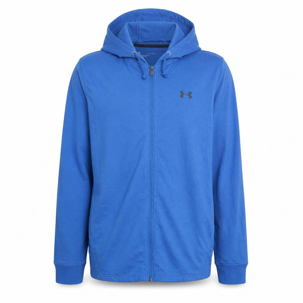 Under Armour Men's Blue Full Zip Hoodie Size L Relaxed Fit