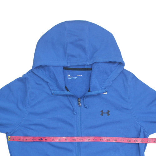 Under Armour Men's Blue Full Zip Hoodie Size L Relaxed Fit